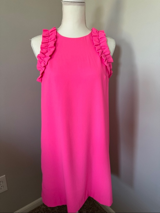Lilly Pulitzer Dresses & Skirts - Lilly Pulitzer Kailee Ruffle Shift Dress in Roxie Pink